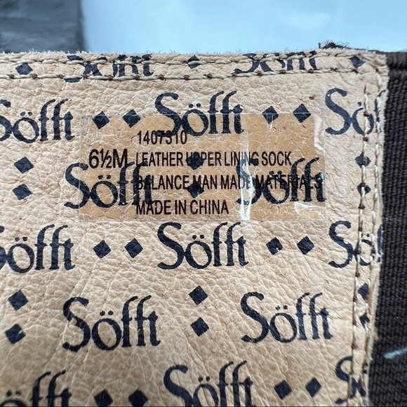 Sofft Brown Knee High Tall Riding Boots Size 6 1/5 Women's - Picture 2 of 12